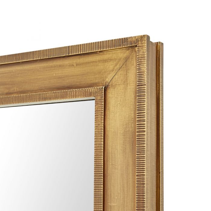Antique brass mirror hotsell