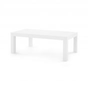 Parsons Coffee Table, Chiffon White