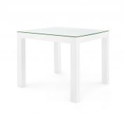 Valentina Game Table, Chiffon White