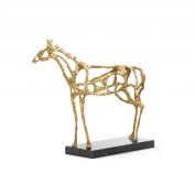 Arabian Horse Statue, Gold Leaf