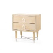 Adrian 2-Drawer Side Table, Natural
