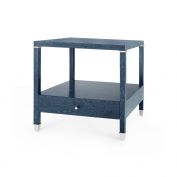 Alessandra 1-Drawer Side Table, Navy Blue