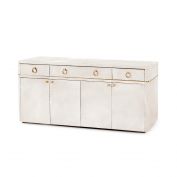 Andre 3-Drawer & 4-Door Cabinet, Snow