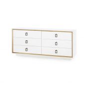 Ansel Extra Large 6-Drawer, White