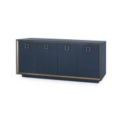 Ansel 4-Door Cabinet, Navy Blue