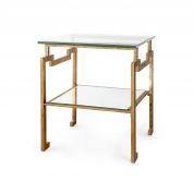 Anton Side Table, Gold Leaf