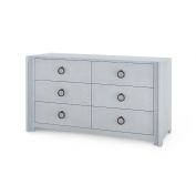 Audrey Extra Large 6-Drawer, Washed Winter Gray