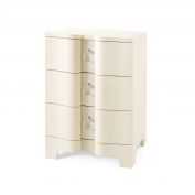 Bardot 3-Drawer Side Table, Canvas Cream