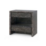 Beatrice 2-Drawer End Table, Arabica Burl