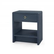 Benjamin 1-Drawer Side Table, Blue Steel