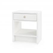 Benjamin 1-Drawer Side Table, Chiffon White