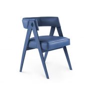 Bennett Armchair, Navy Blue