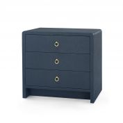 Bryant 3-Drawer Side Table, Blue Steel