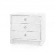 Bryant 3-Drawer Side Table, Chiffon White