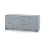 Bryant Linen Extra Wide Large 6-Drawer, Winter Gray