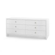 Bryant Linen Extra Wide Large 6-Drawer, Chiffon White