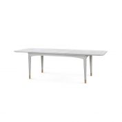Bertram Dining Table, Soft Gray