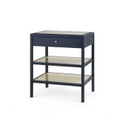 Caanan 1-Drawer Side Table, Midnight Blue