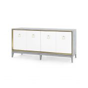 Cameron 4-Door Cabinet, Gray