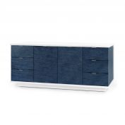 Cosmopolitan AV Cabinet/Buffet, Navy Blue Pencil Stripe