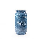 Caspian Tall Vase, Blue and White