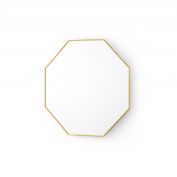 Eaves Small Mirror, Polished Brass