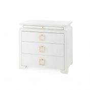 Elina 3-Drawer Side Table, Vanilla