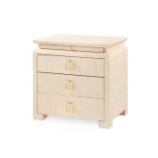 Elina 3-Drawer Side Table, Natural