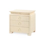 Elina 3-Drawer Side Table, Natural Twill