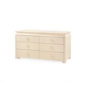 Elina Extra Large 6-Drawer, Natural Twill