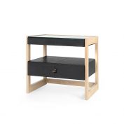 Elton 1-Drawer Side Table, Black