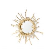 Europa Mirror, Brass Finish