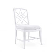 Evelyn Side Chair, Distressed Eggshell White