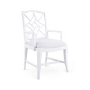 Evelyn Armchair, Distressed Eggshell White