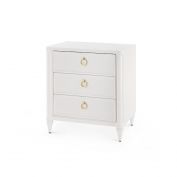 Fairfax 3-Drawer Side Table, Vanilla