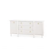 Fairfax 3-Drawer 2-Door Cabinet, Vanilla