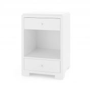 Fedor 2-Drawer Side Table, Chiffon White