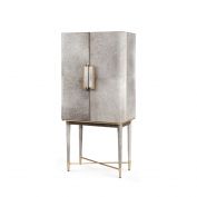 Florian Tall Bar Cabinet, Gray