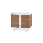 Grant 3-Drawer Side Table, Vanilla