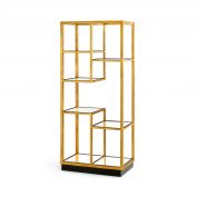 Haynes Etagere, Gold Leaf