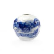 Hatch Vase, Blue & White