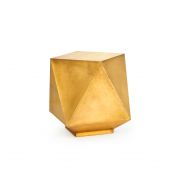 Hedron Side Table, Light Antique