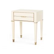 Hunter 2-Drawer Side Table, Ivory