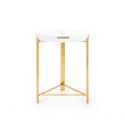 Harrison Side Table, Gold Leaf