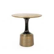 Klein Side Table, Antique Brass