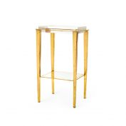 Kimberly Side Table, Gold Leaf