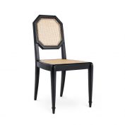 Leila Side Chair, Flat Black