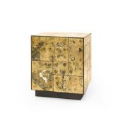 Leger Side Table, Gold Leaf