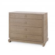 Ming Large 4-Drawer, Flax Brown