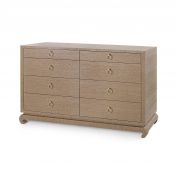 Ming Extra Large 8-Drawer, Flax Brown